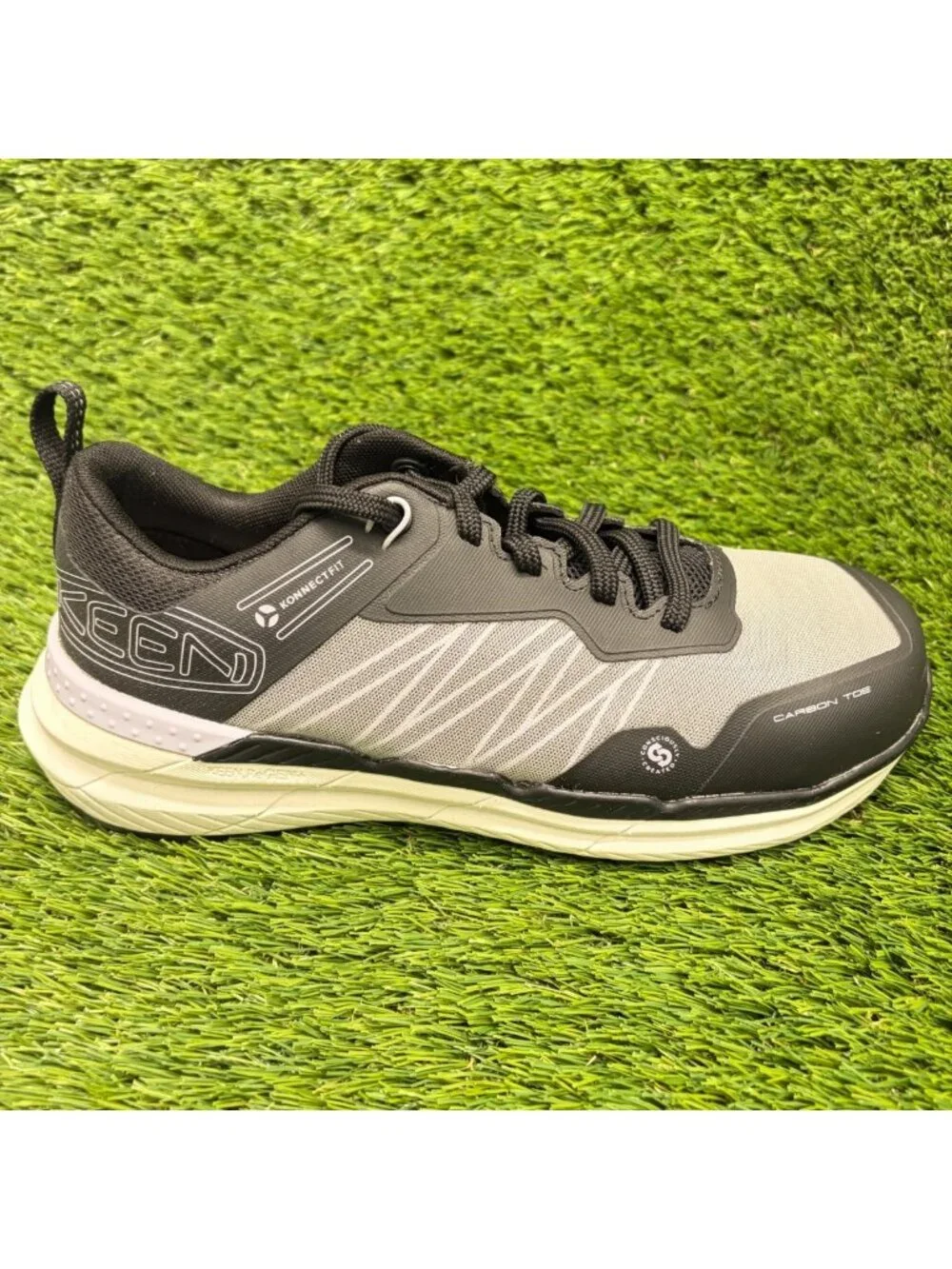 Keen Utility Speedworks Womens Size 8 Gray Black Composite Toe Safety Work Shoes